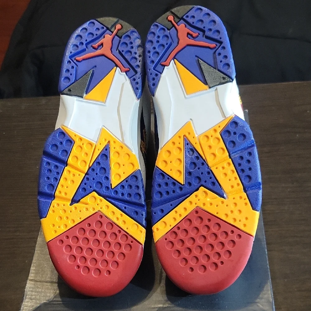 Air Jordan 7 Retro (GS) Rare "Nothing But Net" (2015) B3Y/G4.5 NEW W/OG BOX - Picture 9 of 11